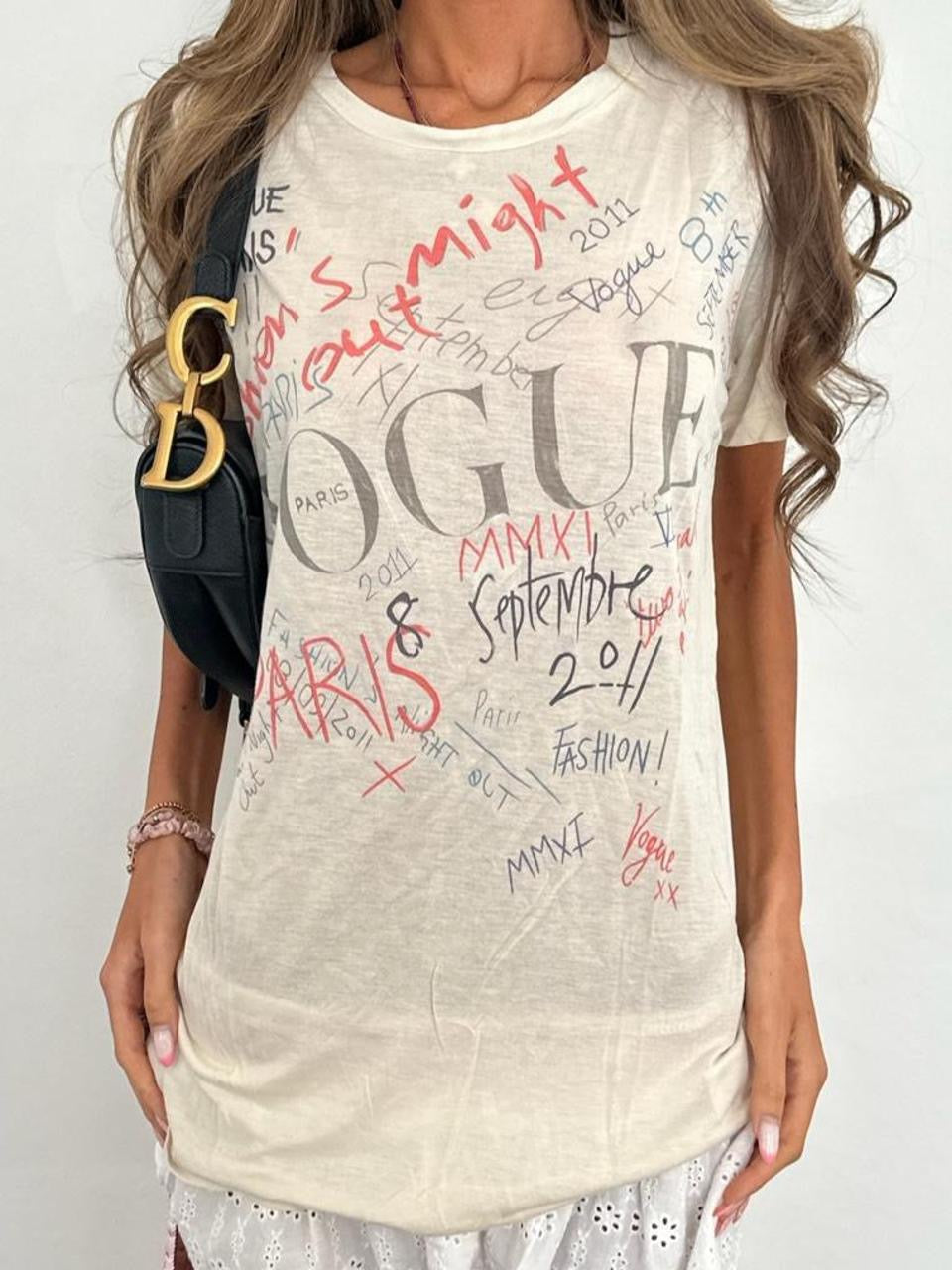 Vintage 00’s Vogue graphic top