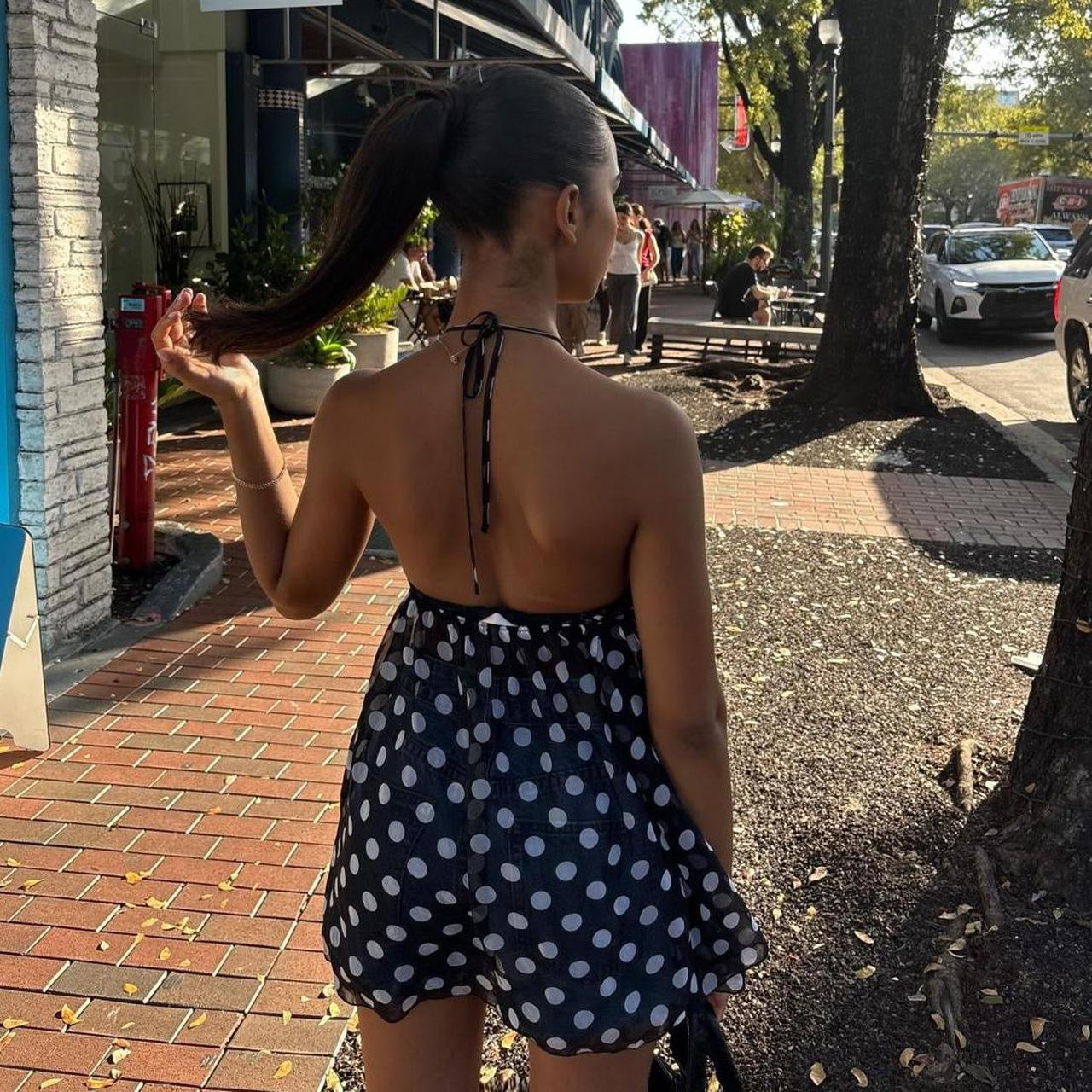 Vintage 90’s Victoria’s Secret polka dot babydoll top