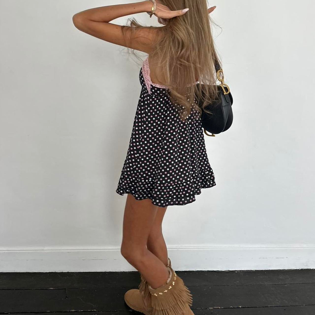 Vintage 00’s Victoria’s Secret polka dot  mini dress