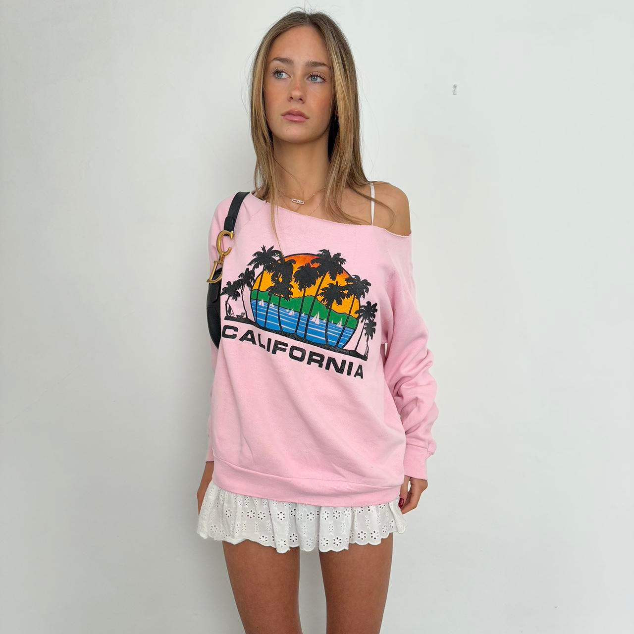 Vintage 90s California pink sweatshirt