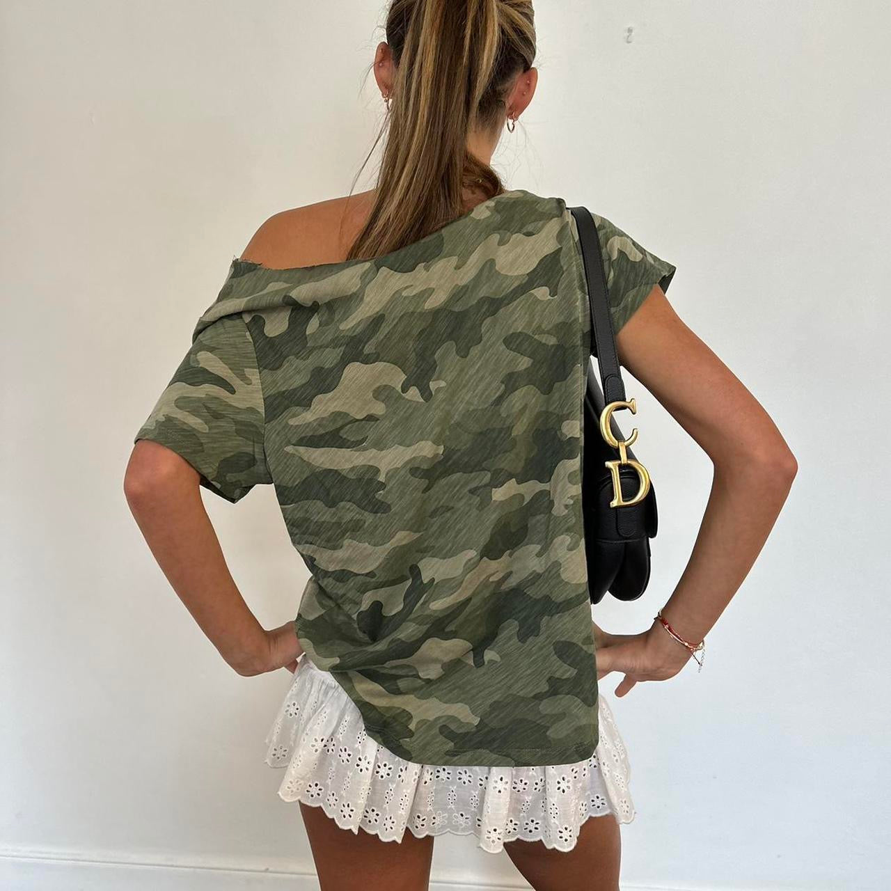 Vintage Camouflage top