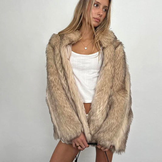 Vintage 2000’s faux fur jacket