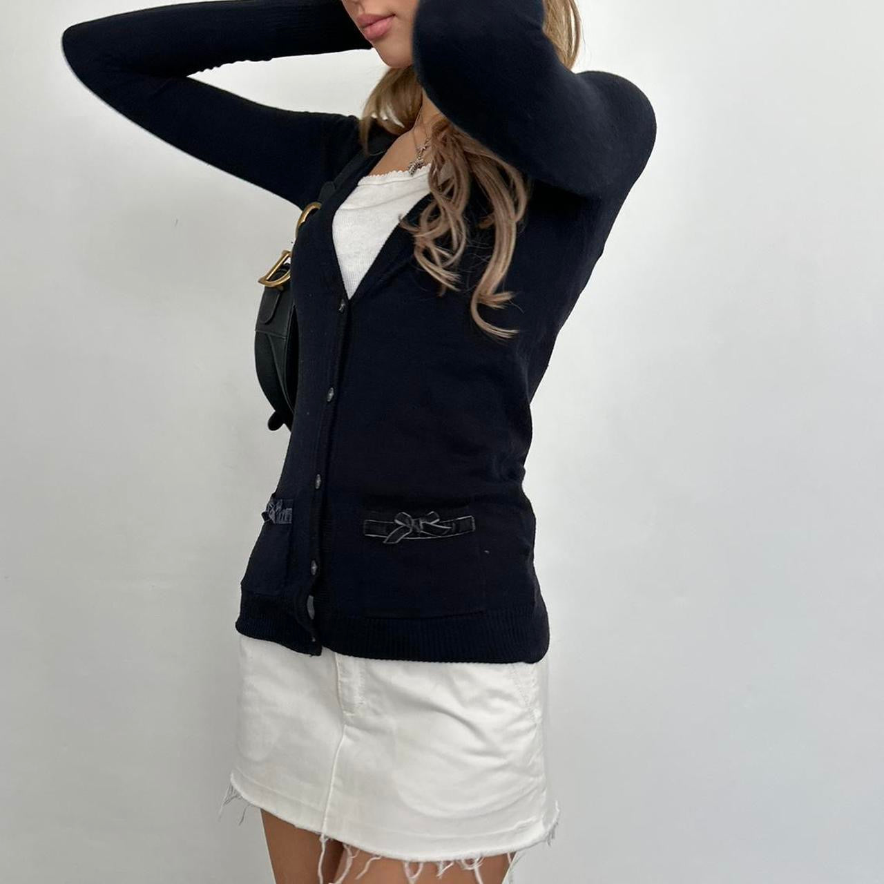 Vintage Abercrombie and Fitch navy cardigan