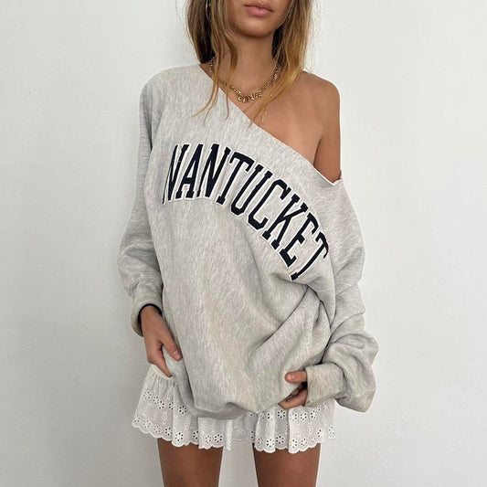 Vintage Nantucket grey sweatshirt   East coast girl aesthetic ⚓️ ⛵️🦞🪻