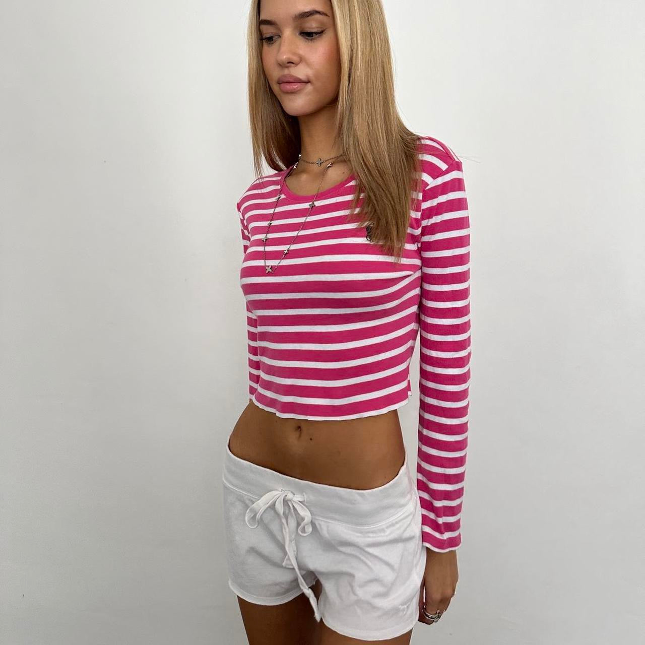 Vintage Ralph Lauren pink striped long sleeve top 🩷