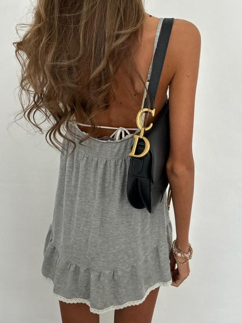 Vintage 00’s Victoria’s Secret grey babydoll dress