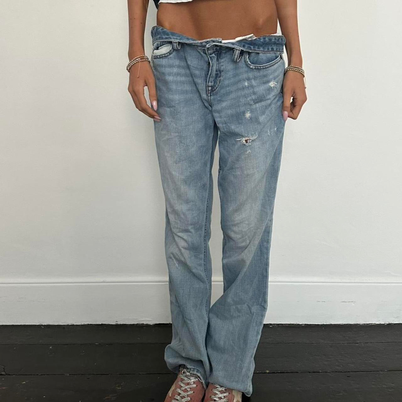 Vintage Gap 2000’s boyfriend bootcut blue jeans