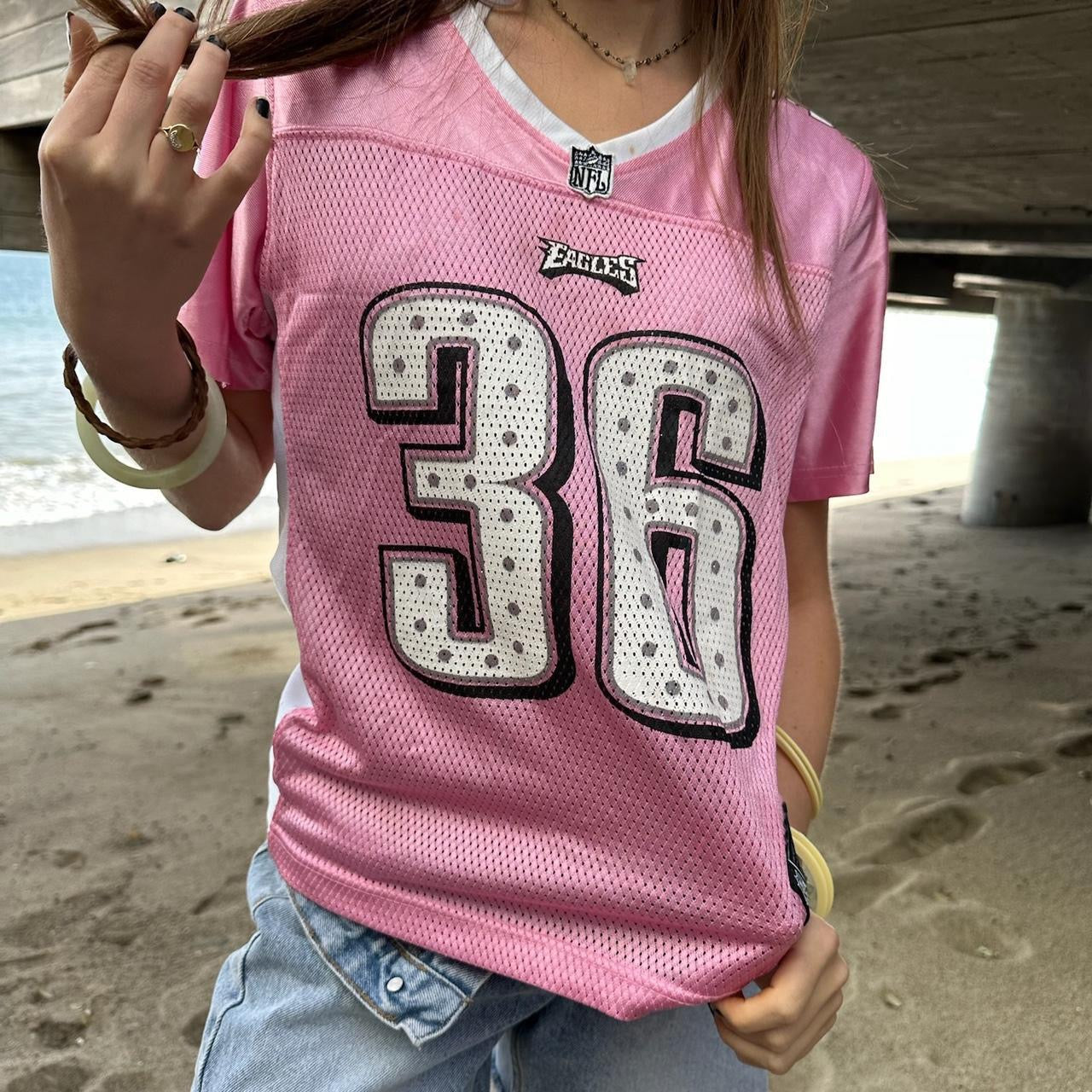 Vintage 90’s pink jersey NFL top