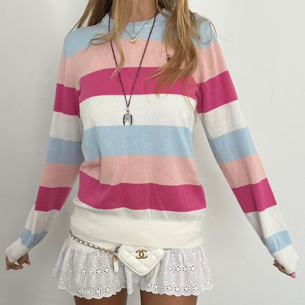 Vintage pastel stripe sweater