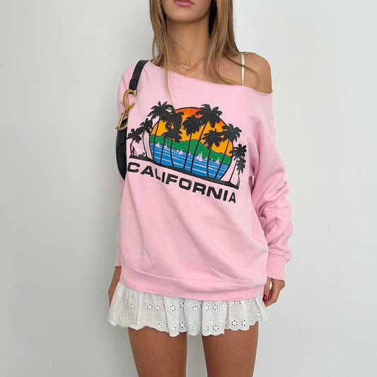 Vintage 90s California pink sweatshirt