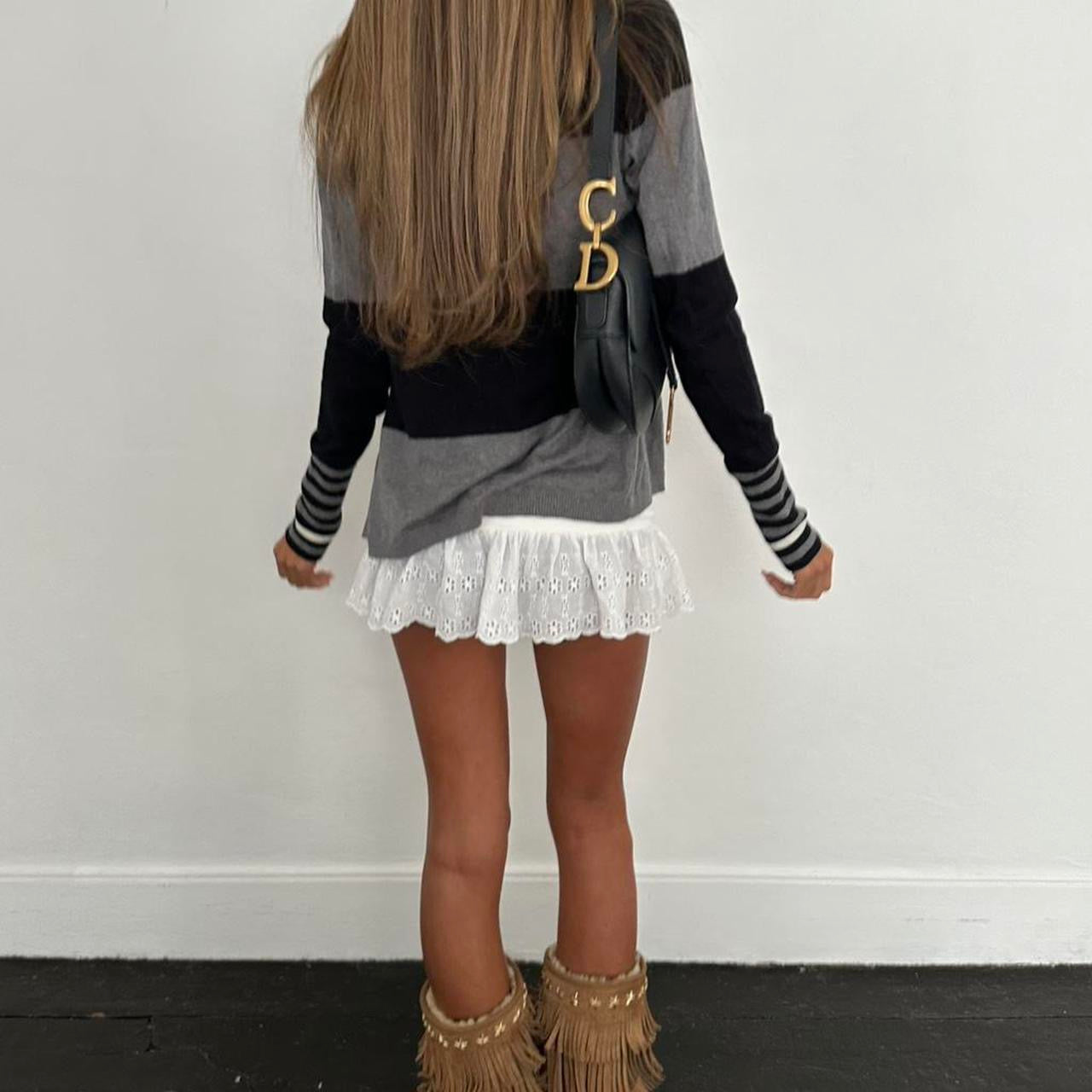 Vintage 2000’s striped long sleeve sweater cardigan