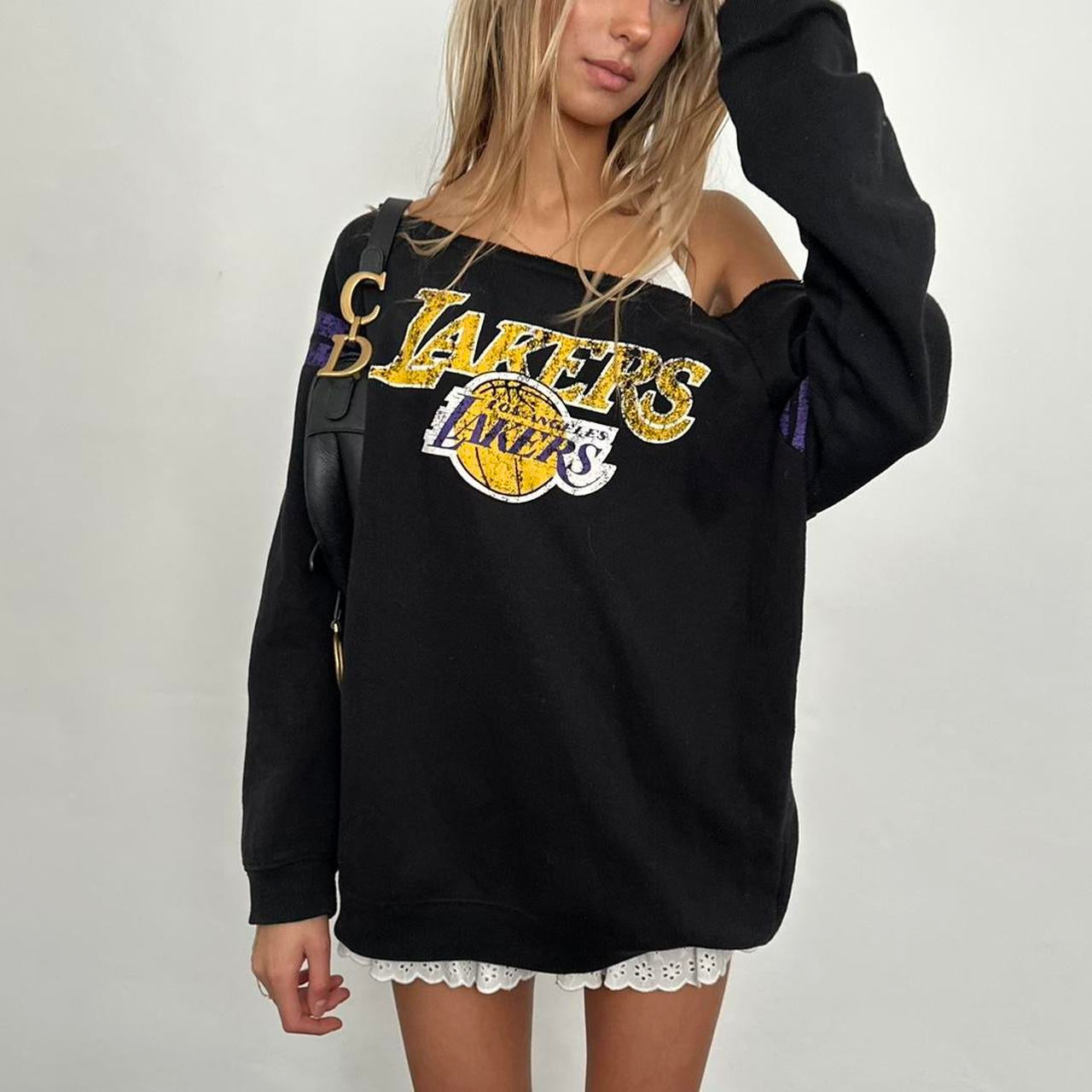 Vintage Lakers off the shoulder sweatshirt