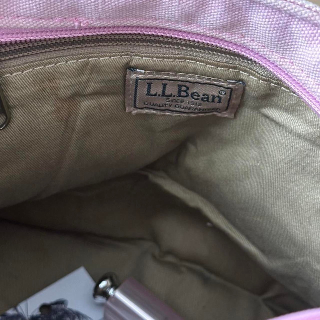 Vintage L.L.Bean pink canvas small tote bag