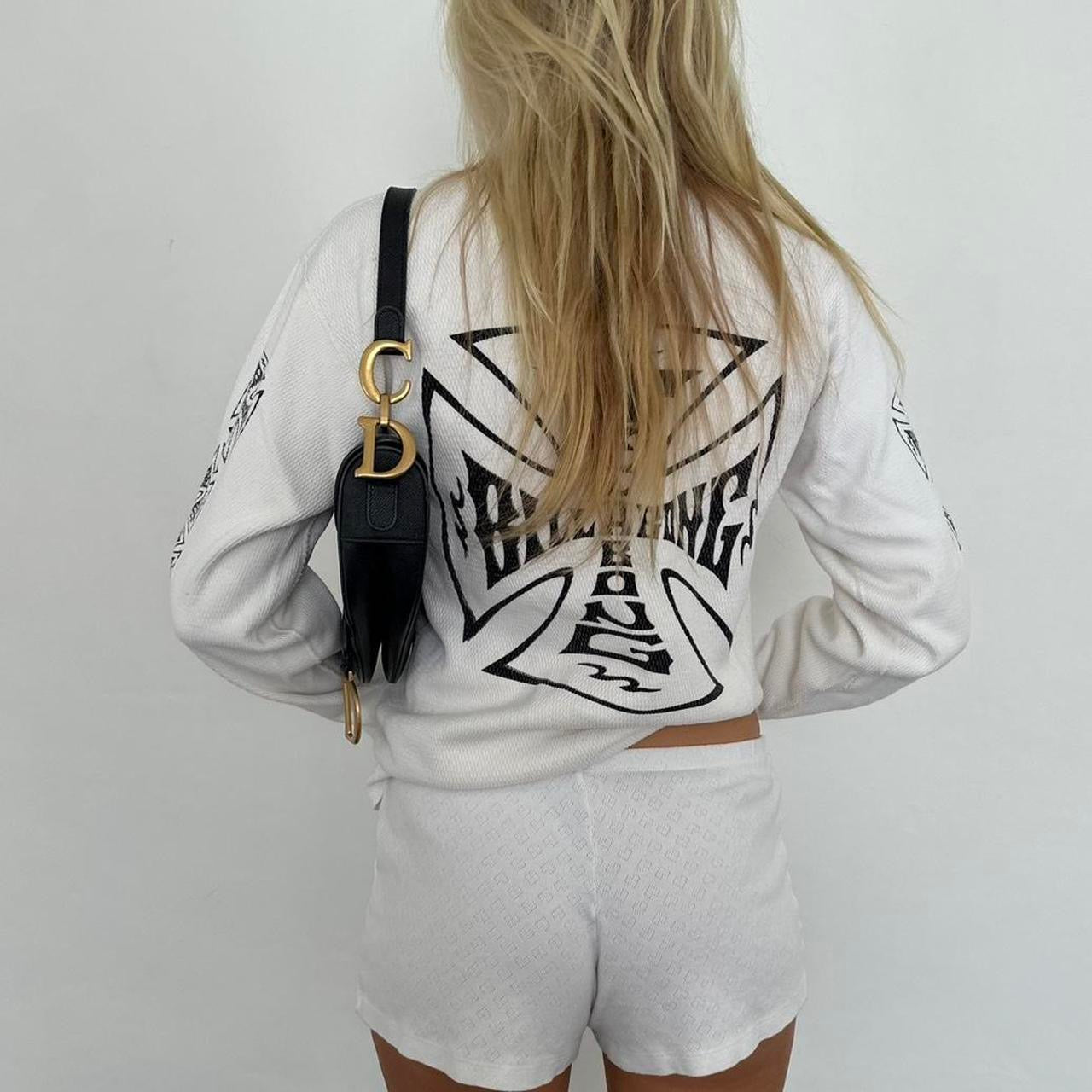 Vintage 90’s Billabong white waffle long sleeve top