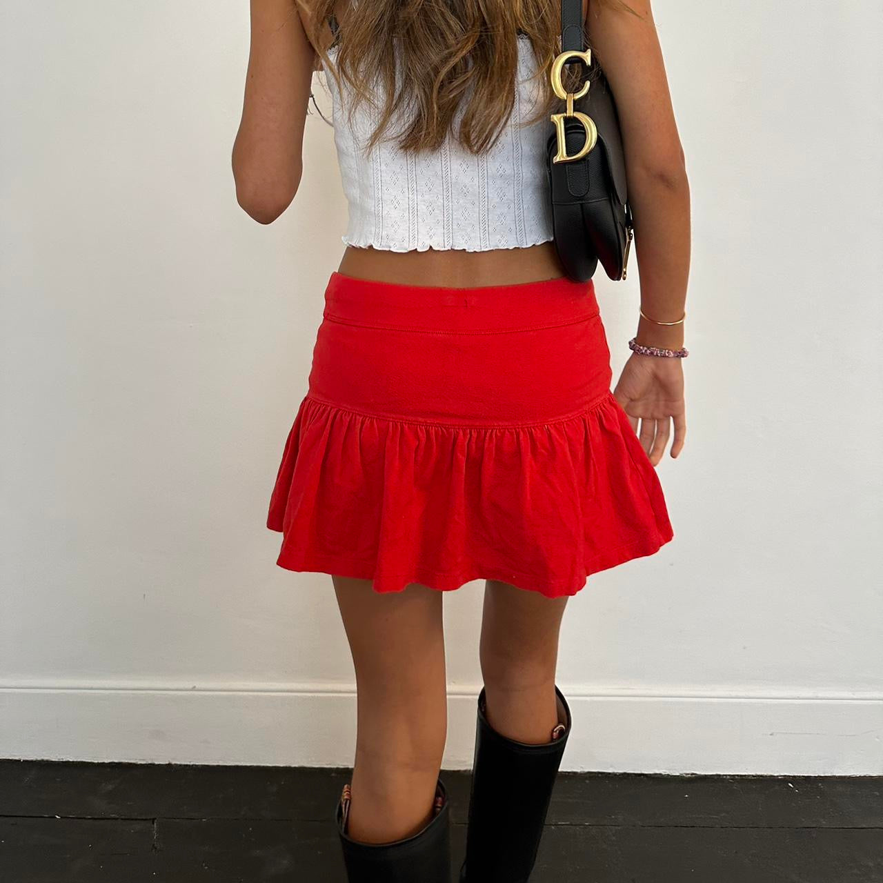 Vintage red mini skirt 🍓