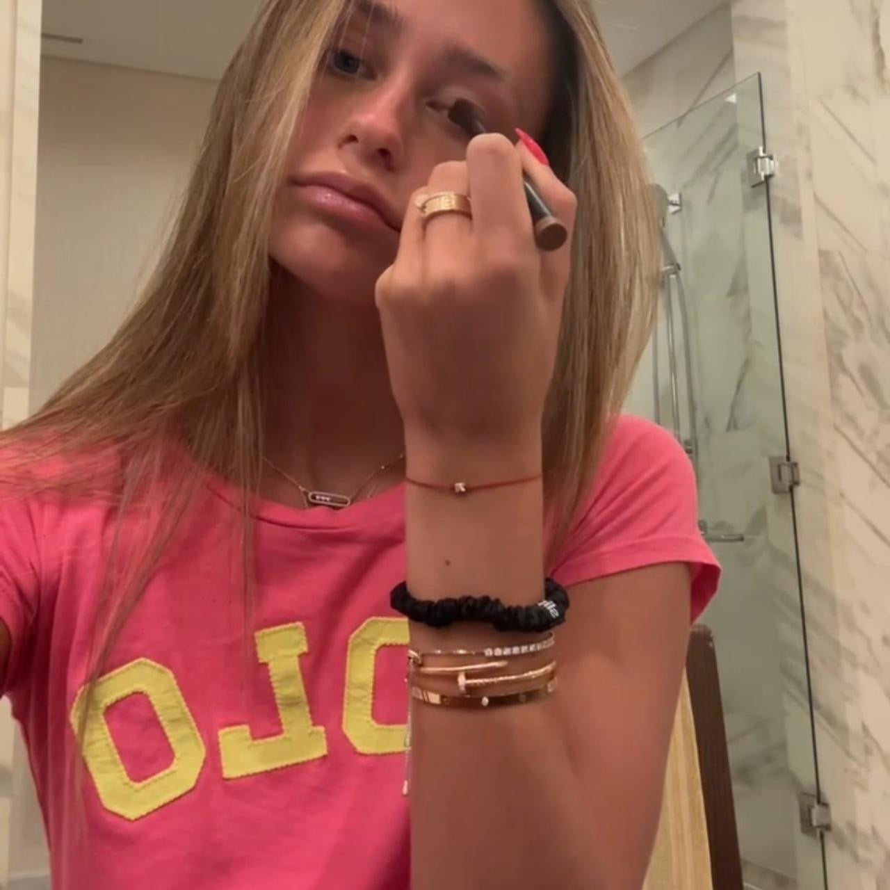 Vintage Ralph Lauren yellow letter baby tee