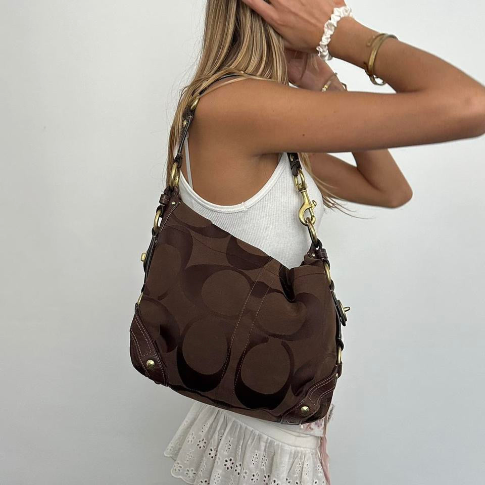 Vintage 90’s Coach chocolate brown bag ♡