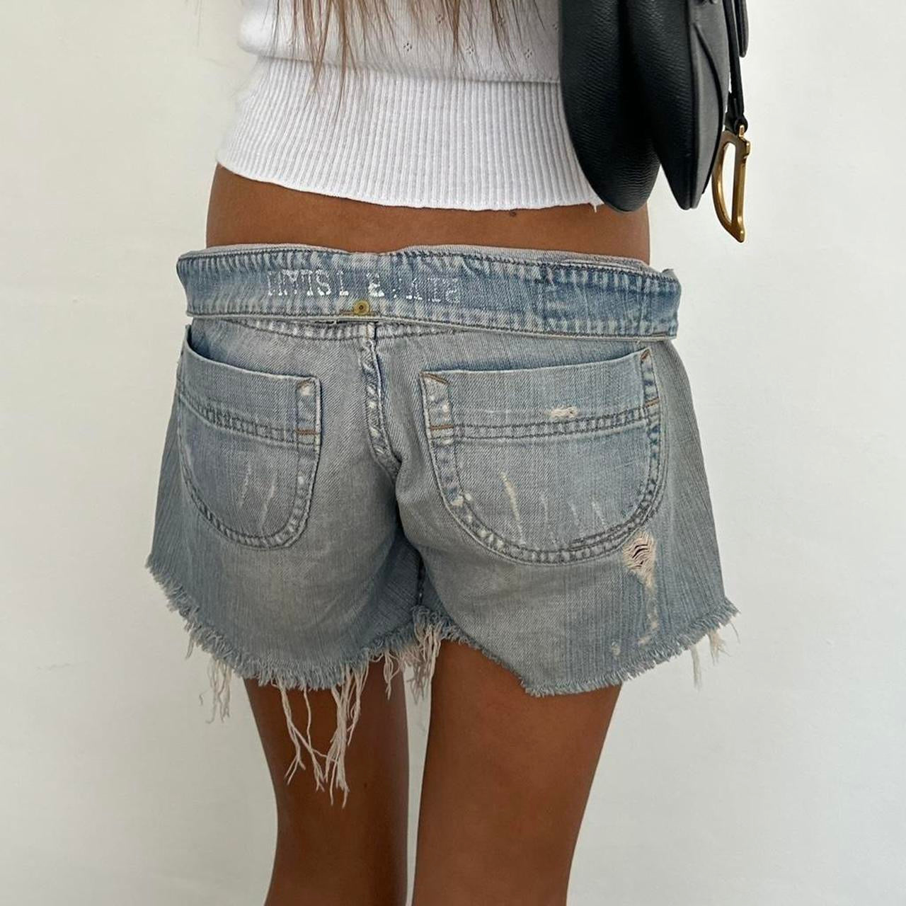 Vintage 00’s distressed denim shorts