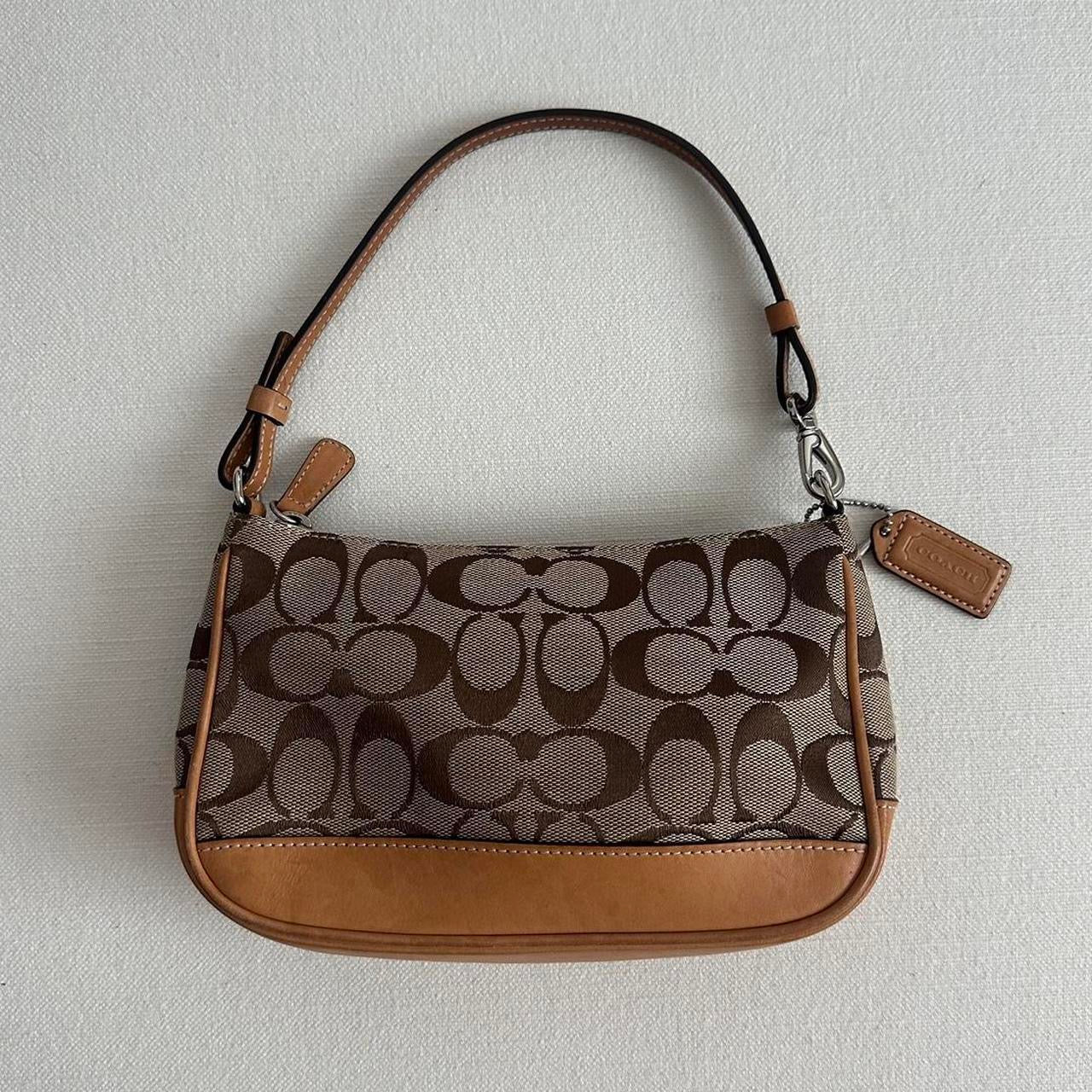 Vintage 90’s Coach monogram small leather bag