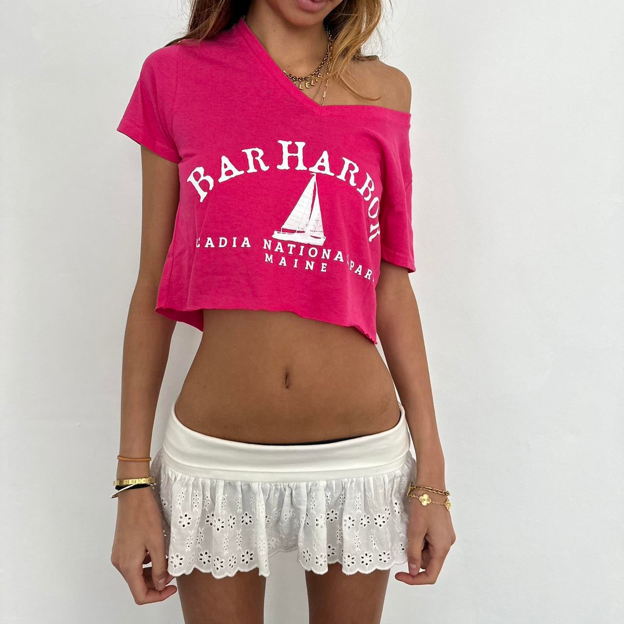 Vintage 90’s Bar Harbor pink top