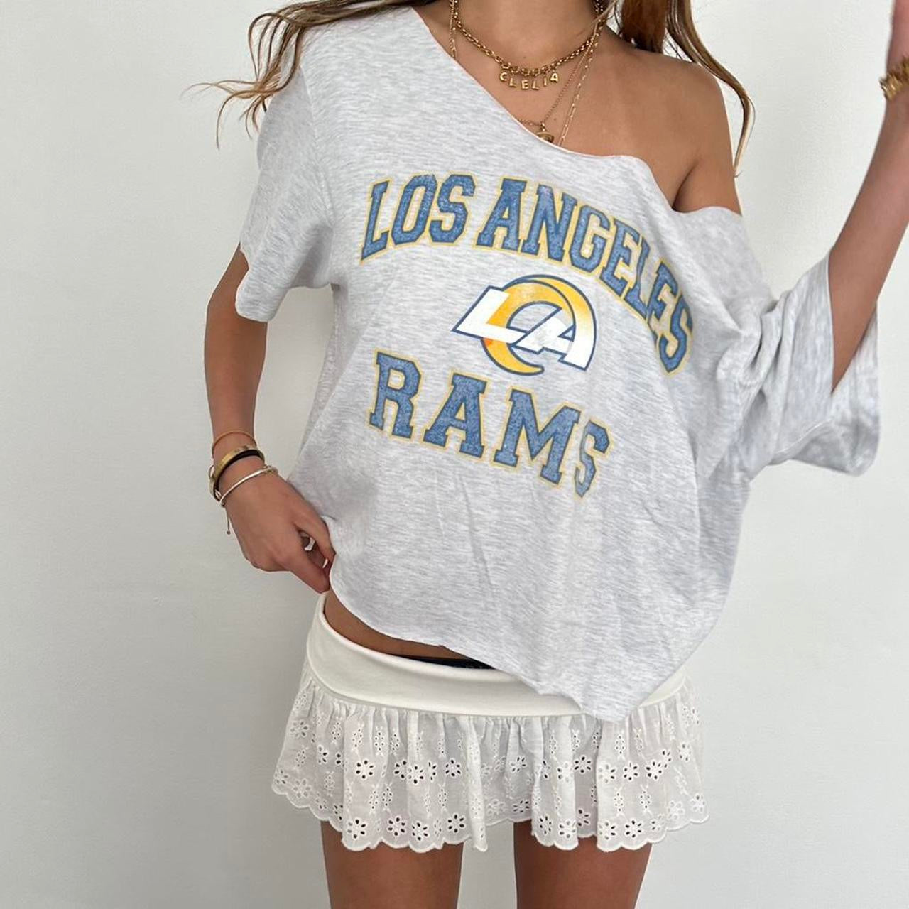 Vintage LA Rams off the shoulder top