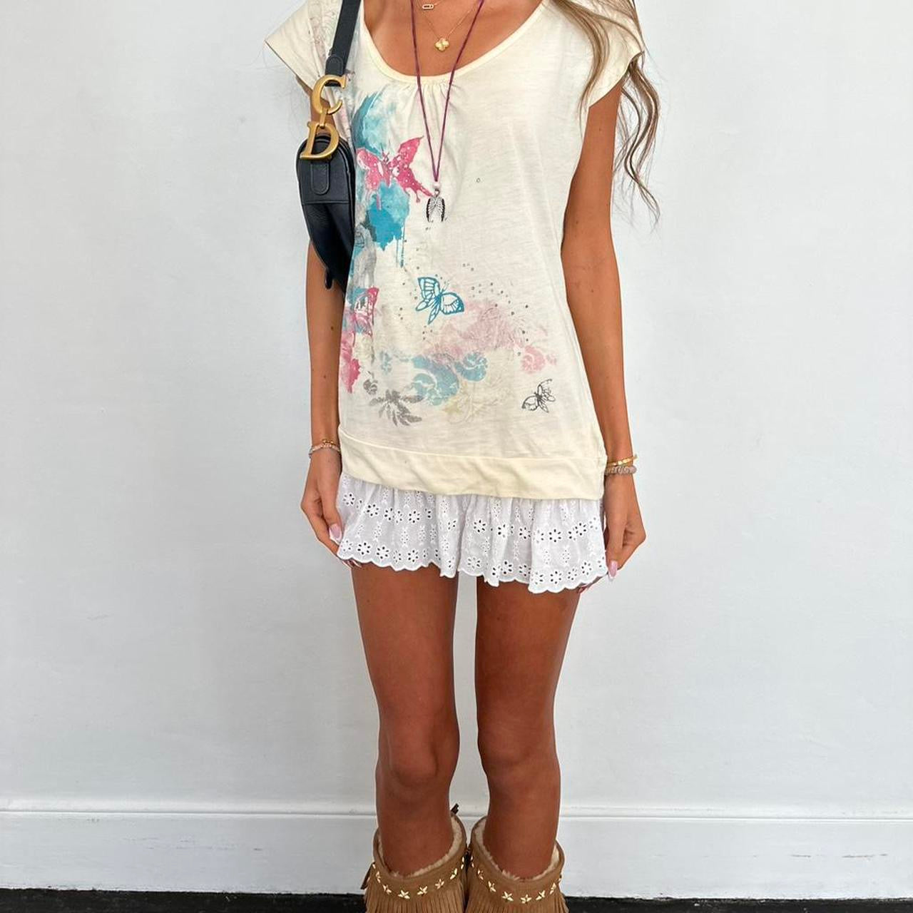 Vintage 2000s butterfly top