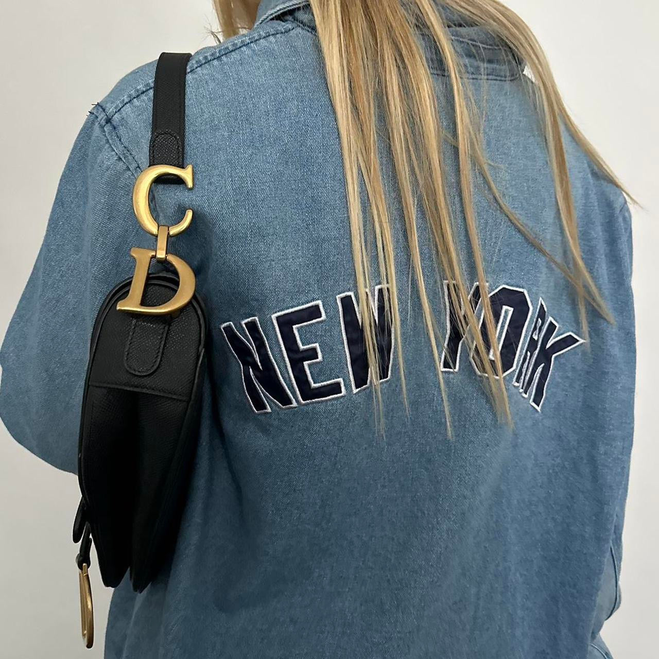 Vintage Yankees denim blue jacket