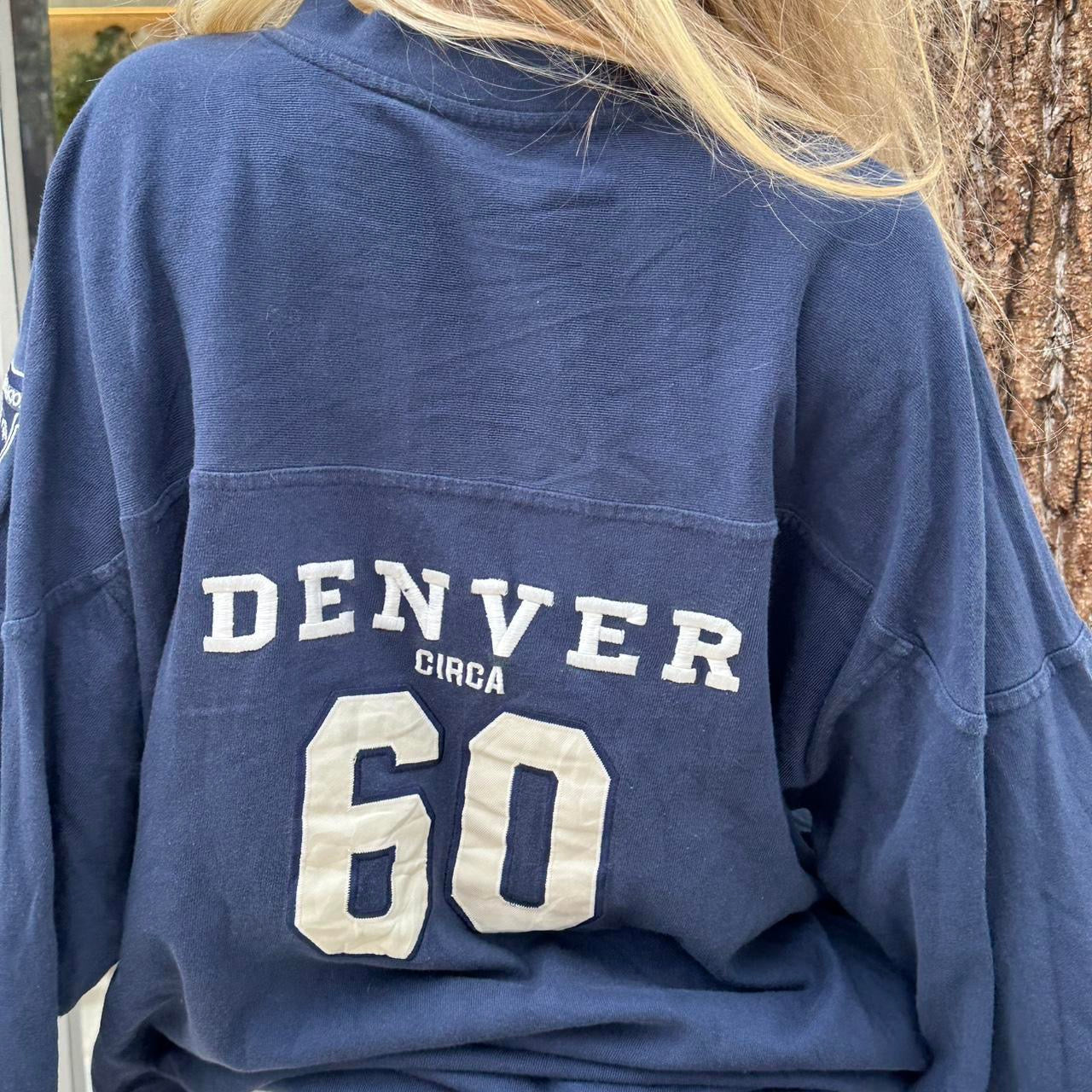 Vintage 2000’s Broncos Denver NFL navy cotton jersey
