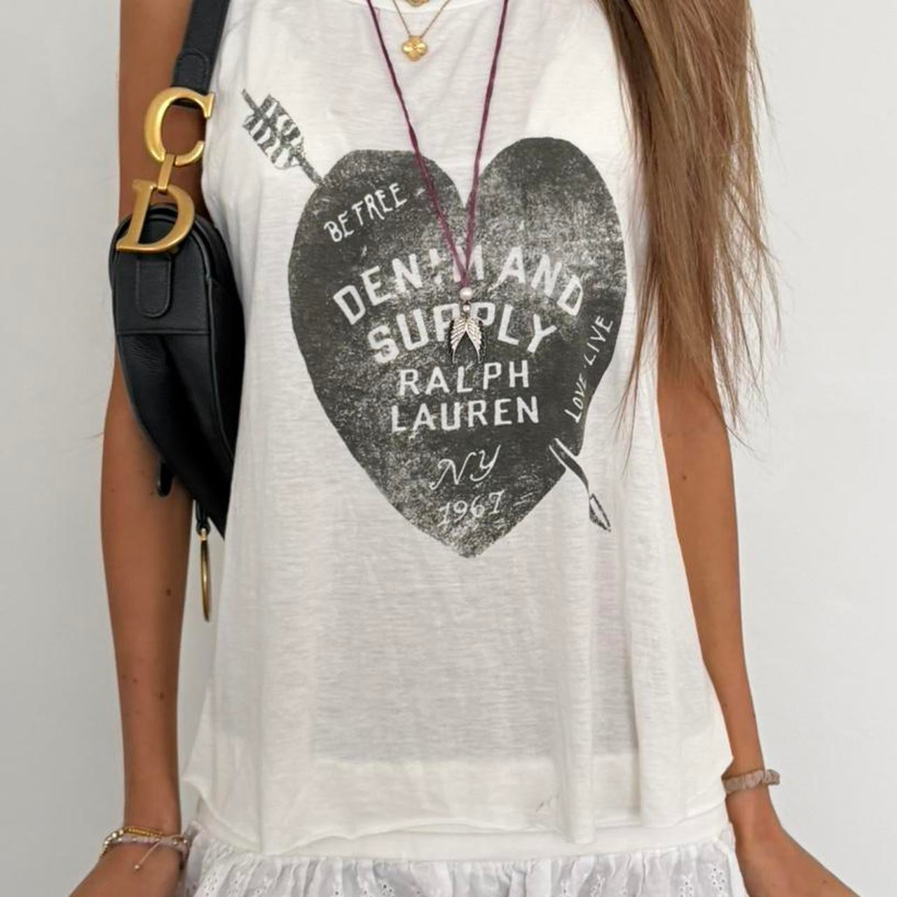 Vintage 00’s Ralph Lauren white tank top