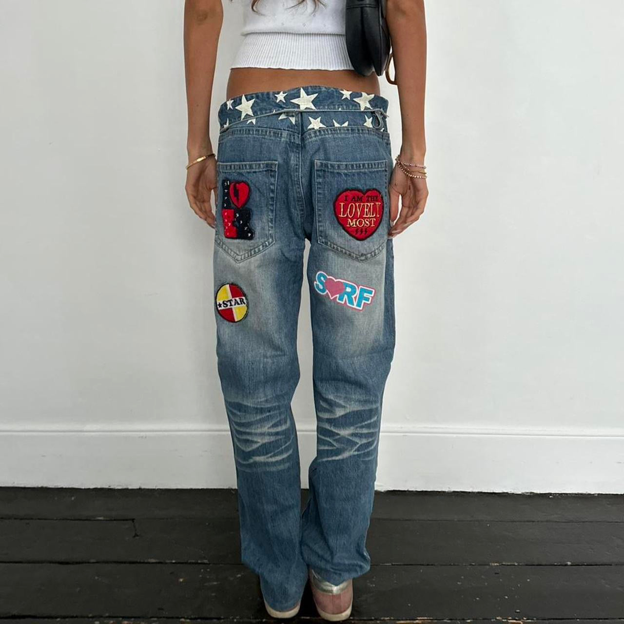 Vintage 2000’s SURF painting jeans