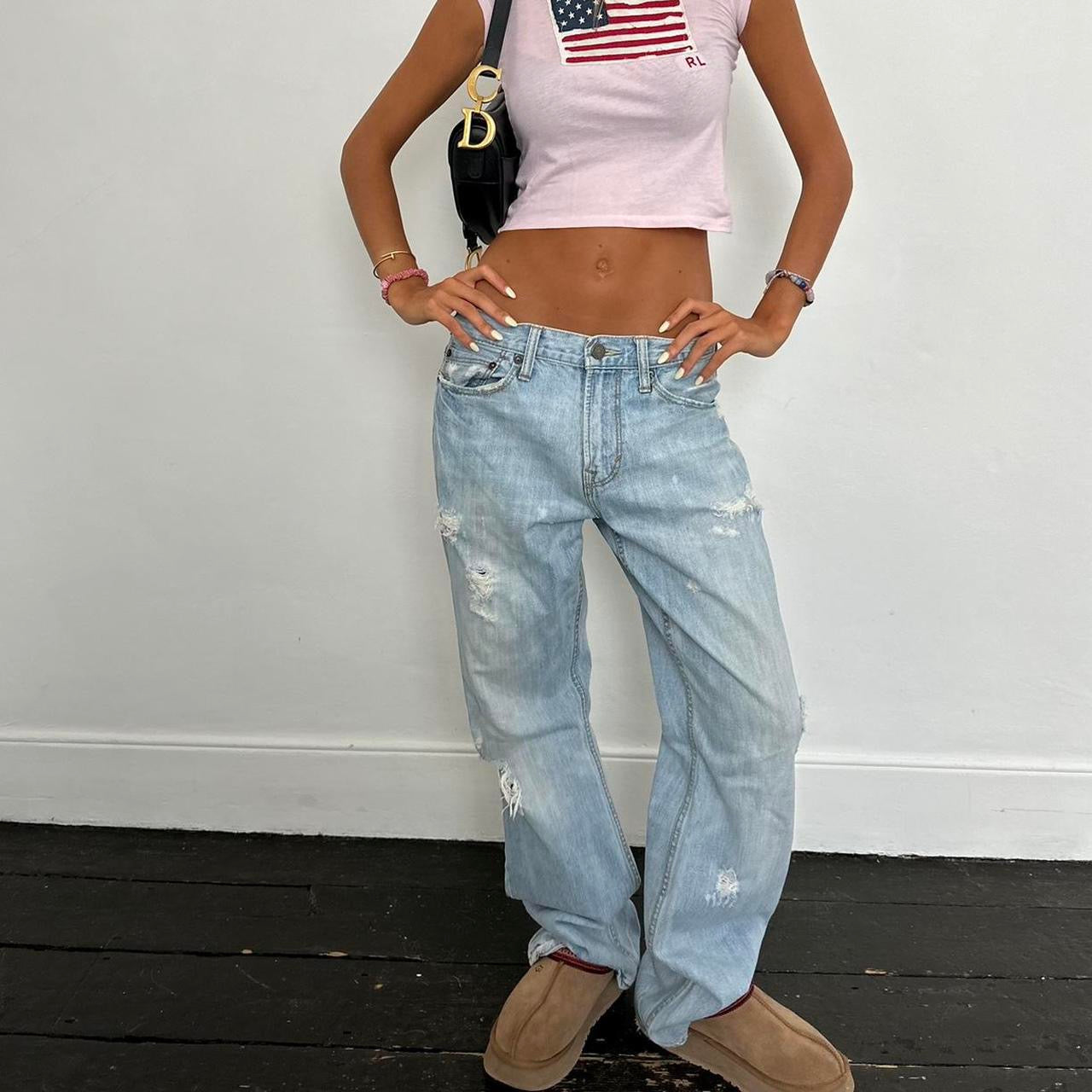 Vintage 2000’s American Eagle boyfriend fit relaxed jeans