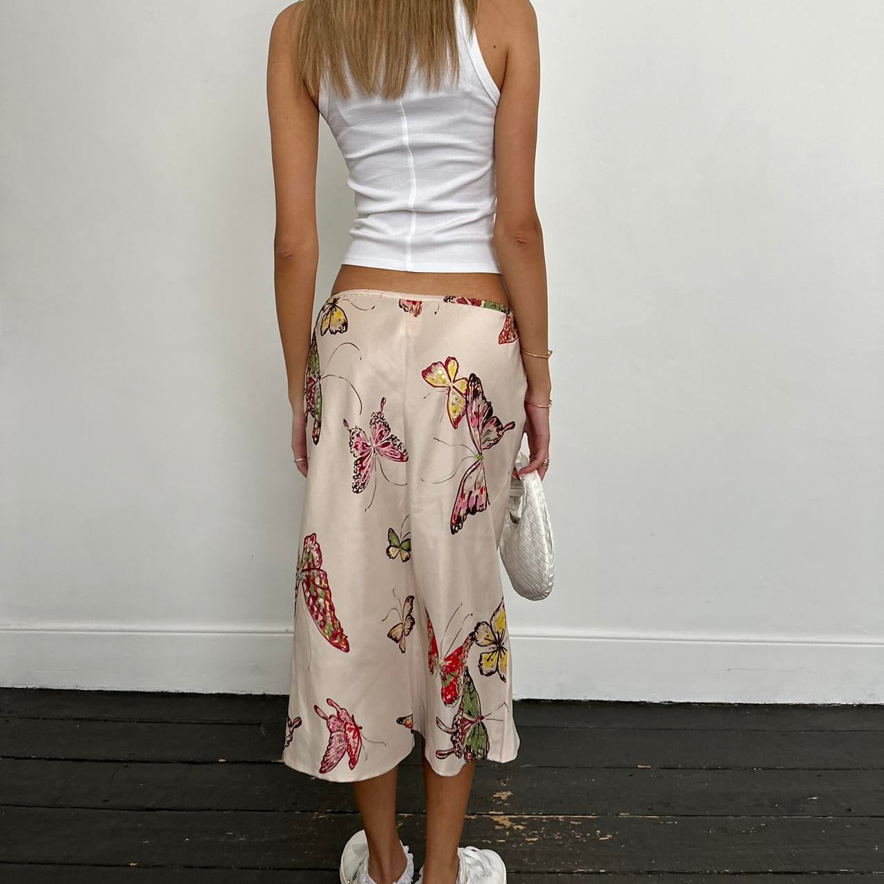 Vintage 90’s butterfly midi skirt