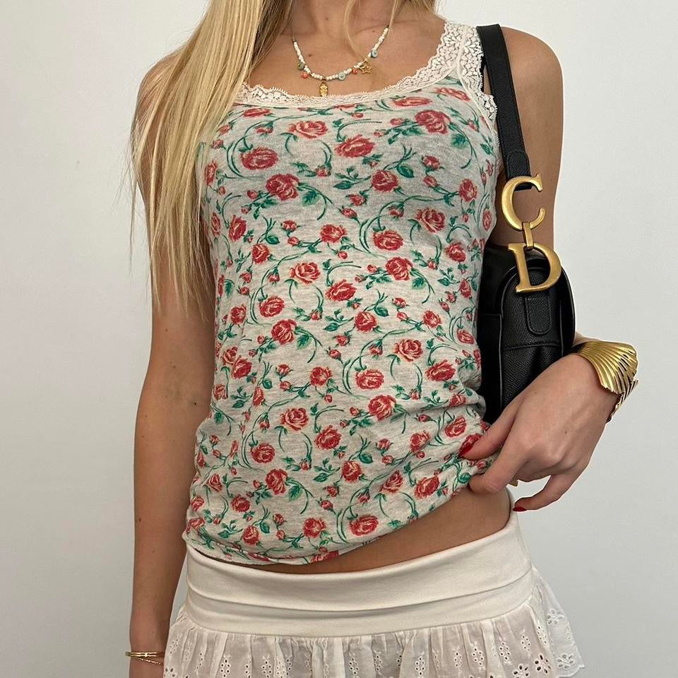 Vintage 90’s floral roses tank top