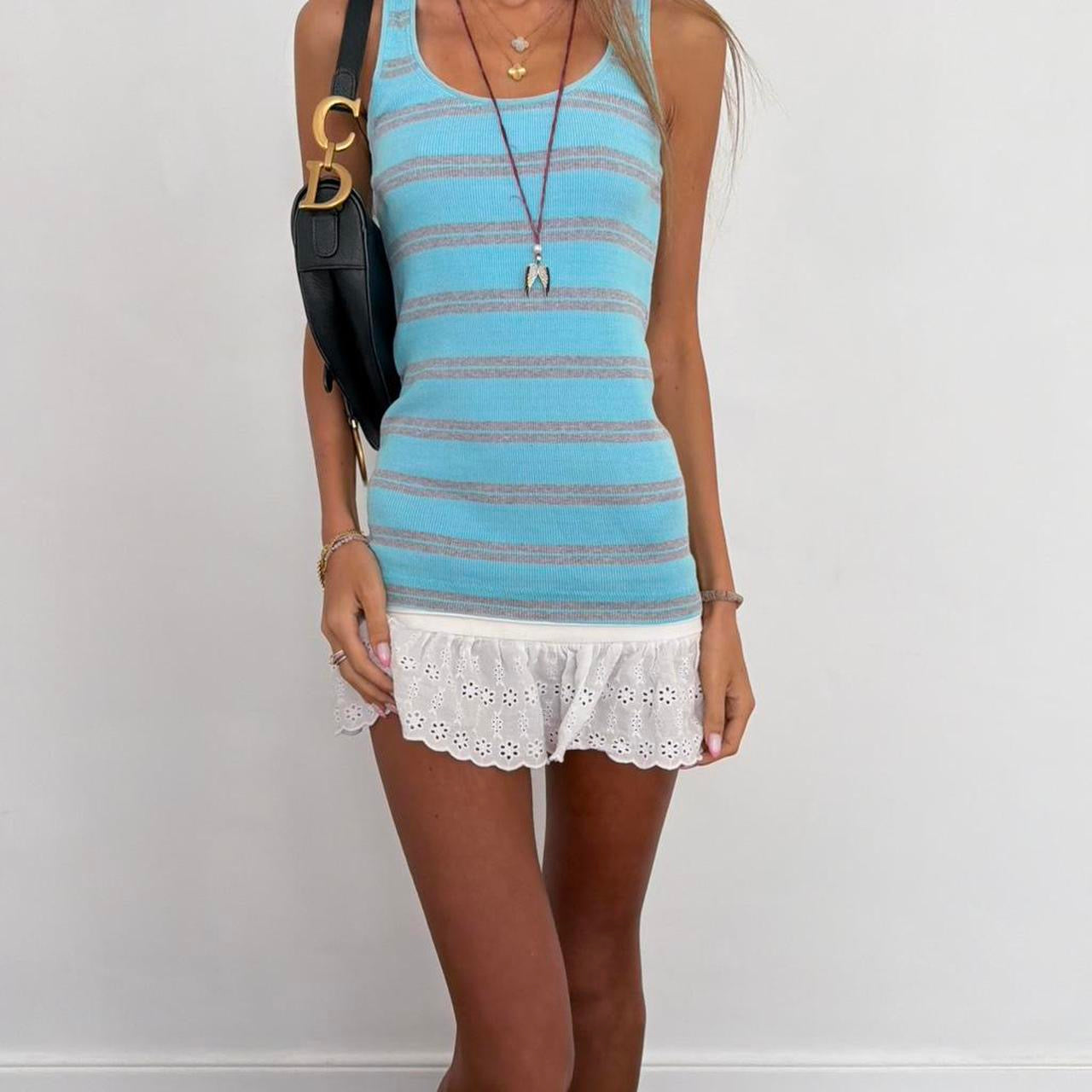 Vintage 2000’s striped blue cami top