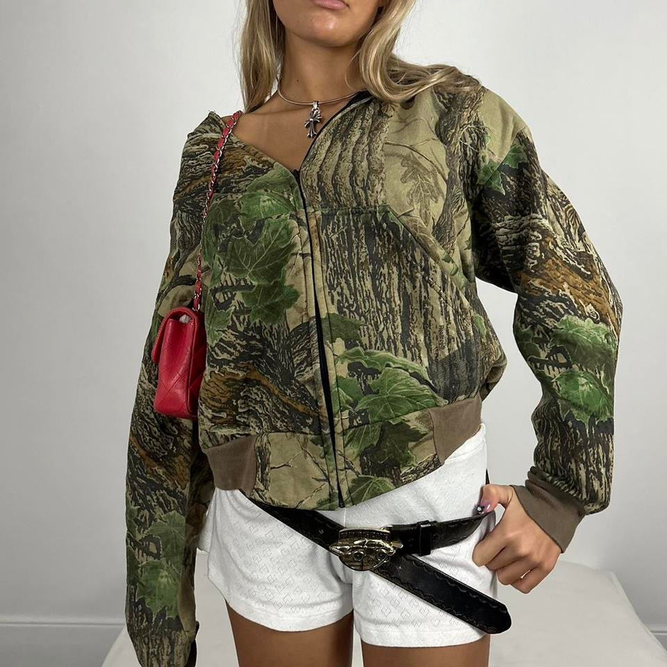 Vintage 90’s camouflage hoodie