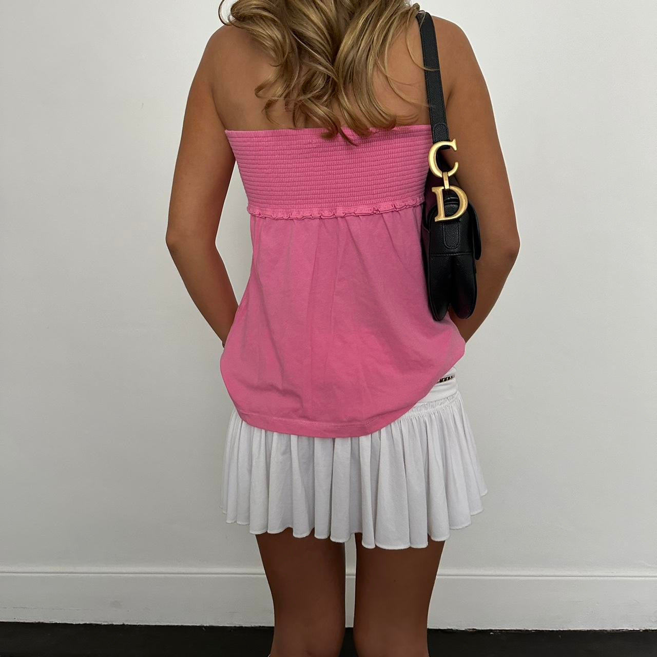 Vintage 2000’s pink strapless top