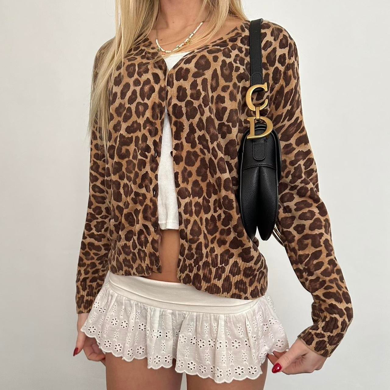 Vintage leopard cardigan