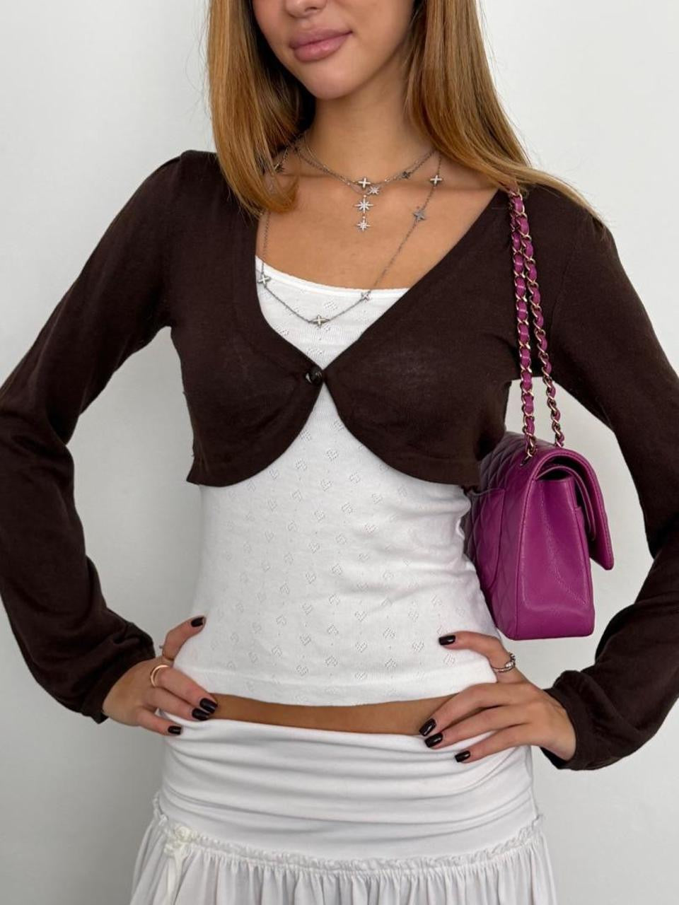 Vintage 00’s brown layering top