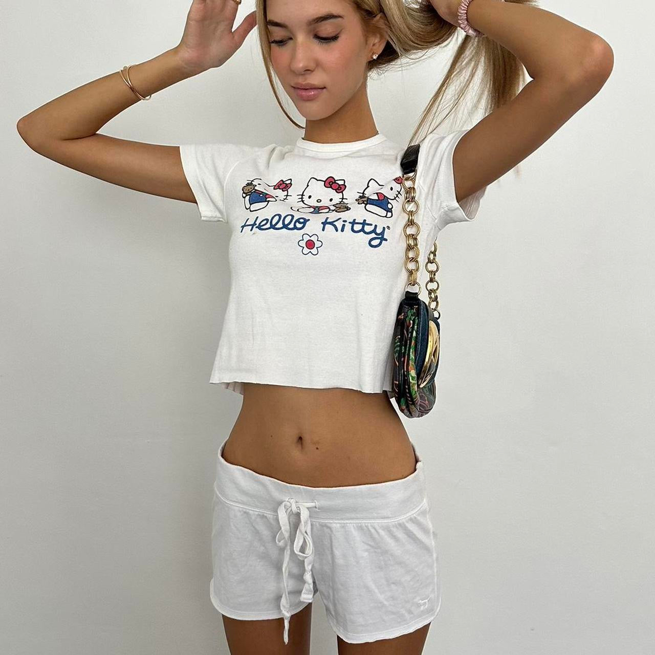 Vintage 90’s Hello Kitty white baby tee