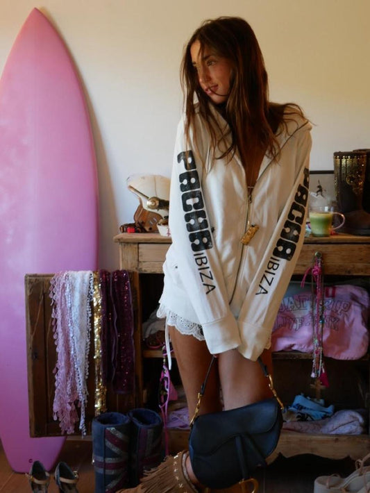 Vintage 00’s Pacha Ibiza white hoodie