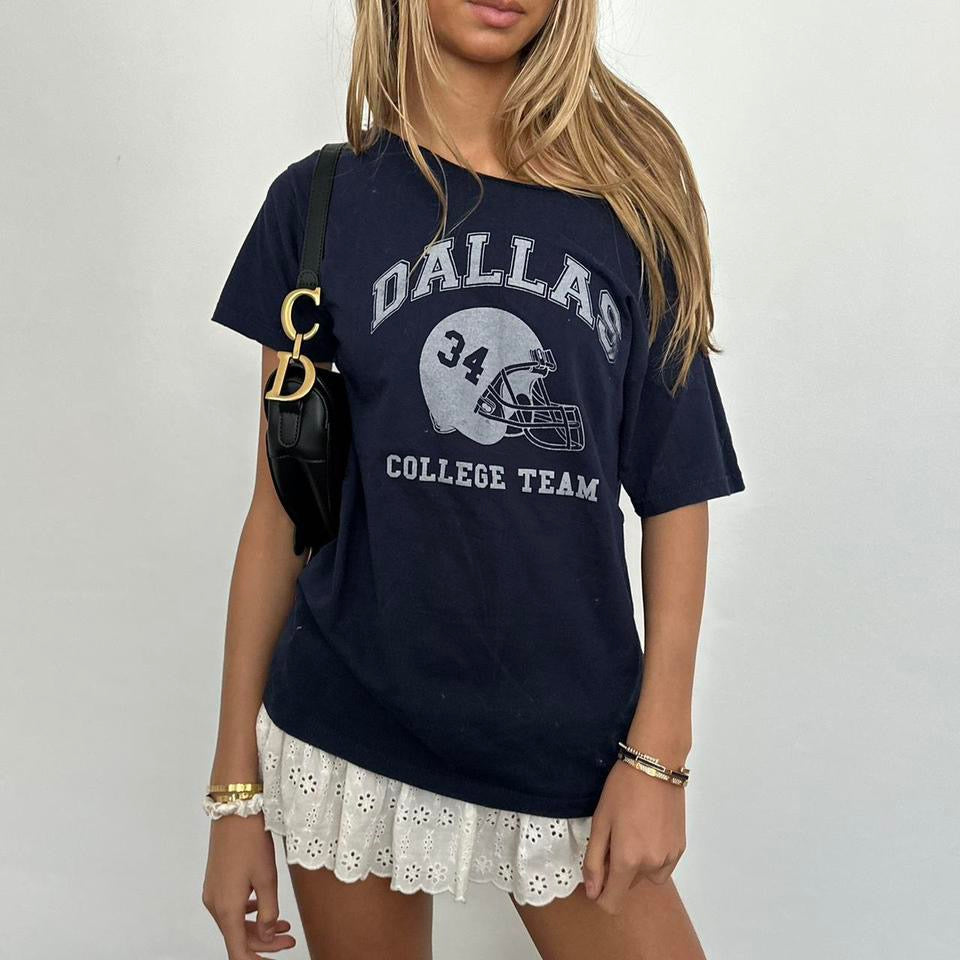 Vintage 90’s Dallas college team off the shoulder tee