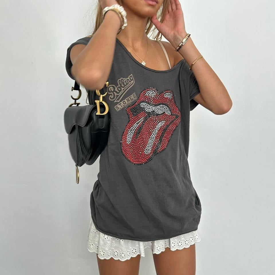 Vintage 2000’s Rolling Stones grey top