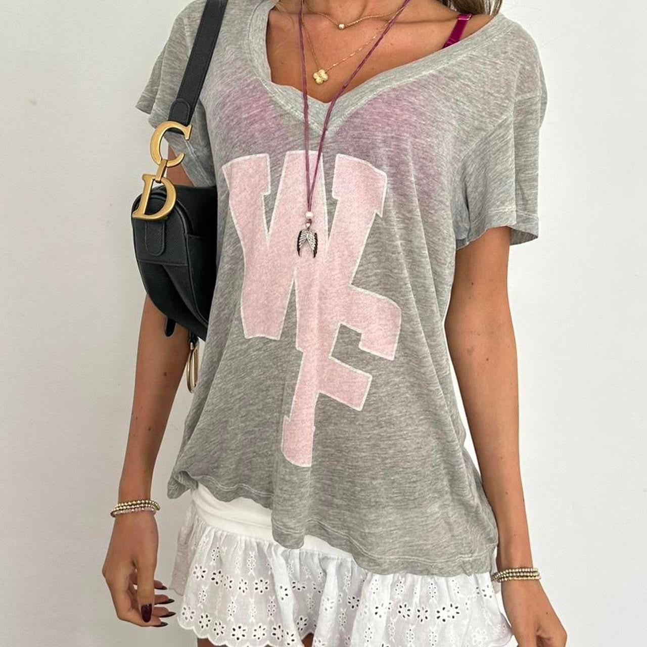 Vintage 2000’s Wild Fox grey top