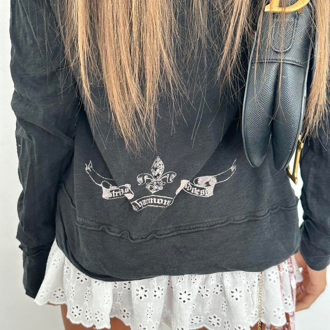 Vintage 00s Faith script graphic long sleeve top