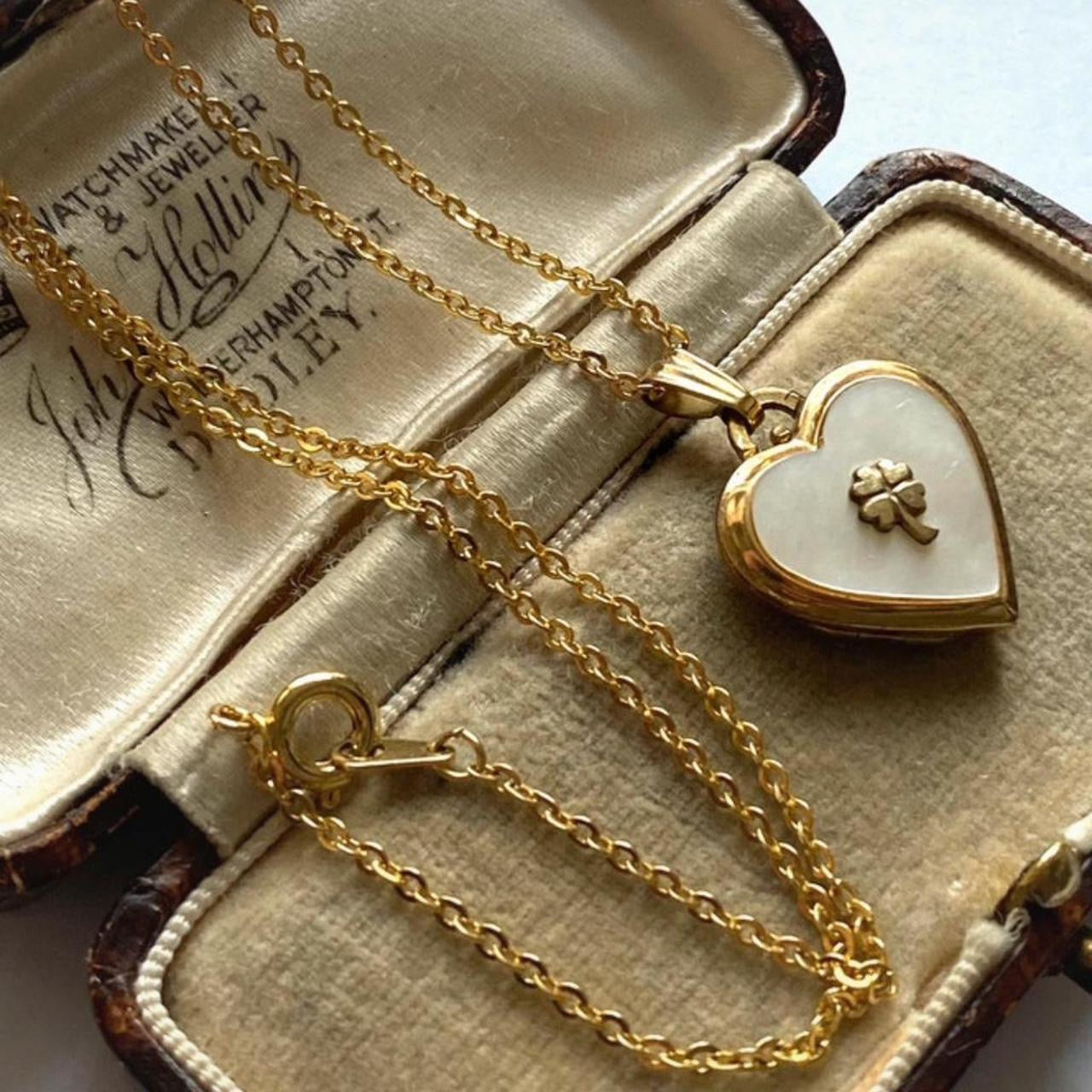 Vintage mother of pearl locket