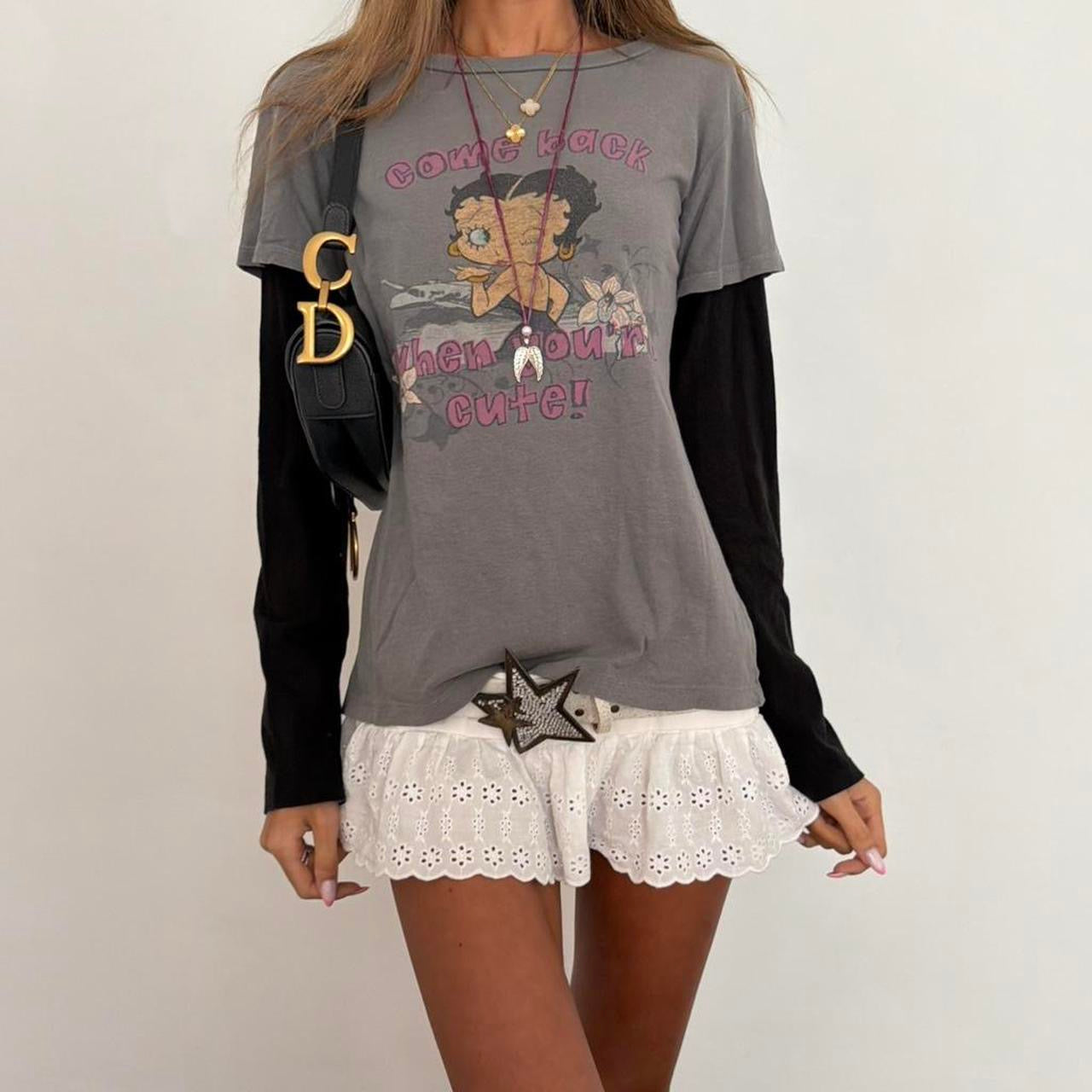 Vintage 00s Betty Boop graphic long sleeve top