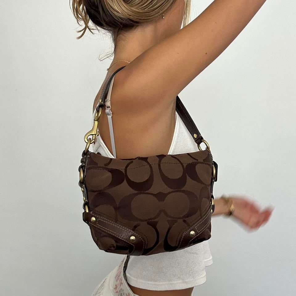 Vintage 90’s Coach chocolate brown bag ♡