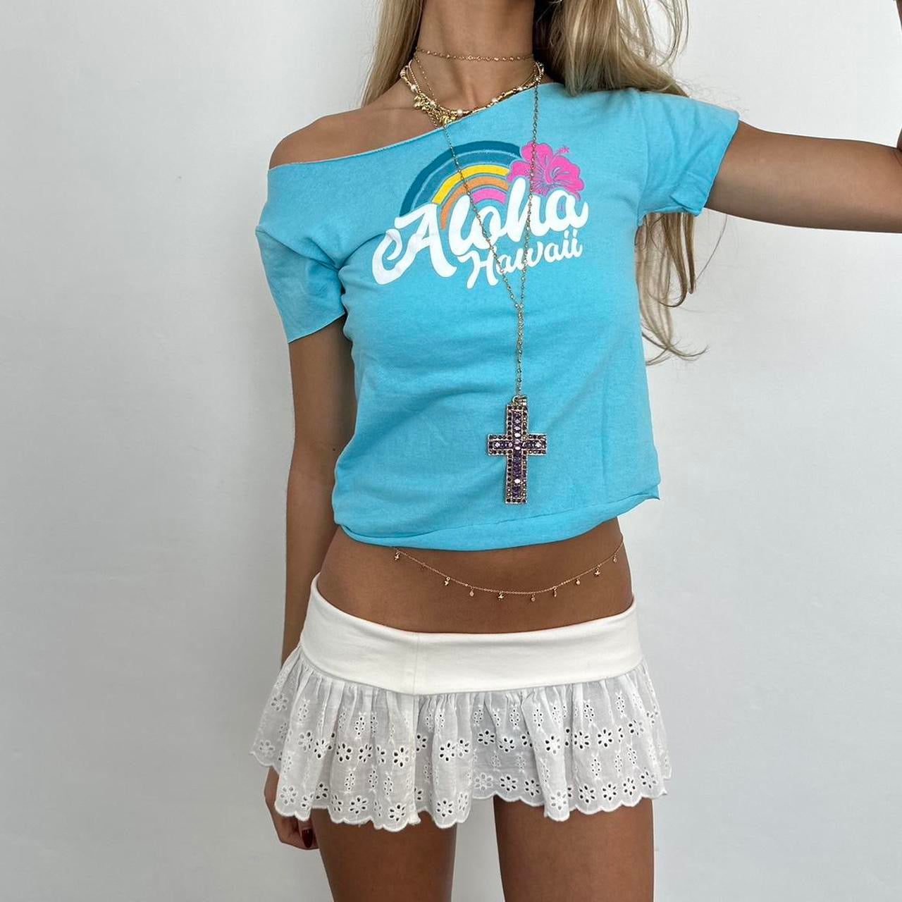 Vintage aloha Hawaii baby tee