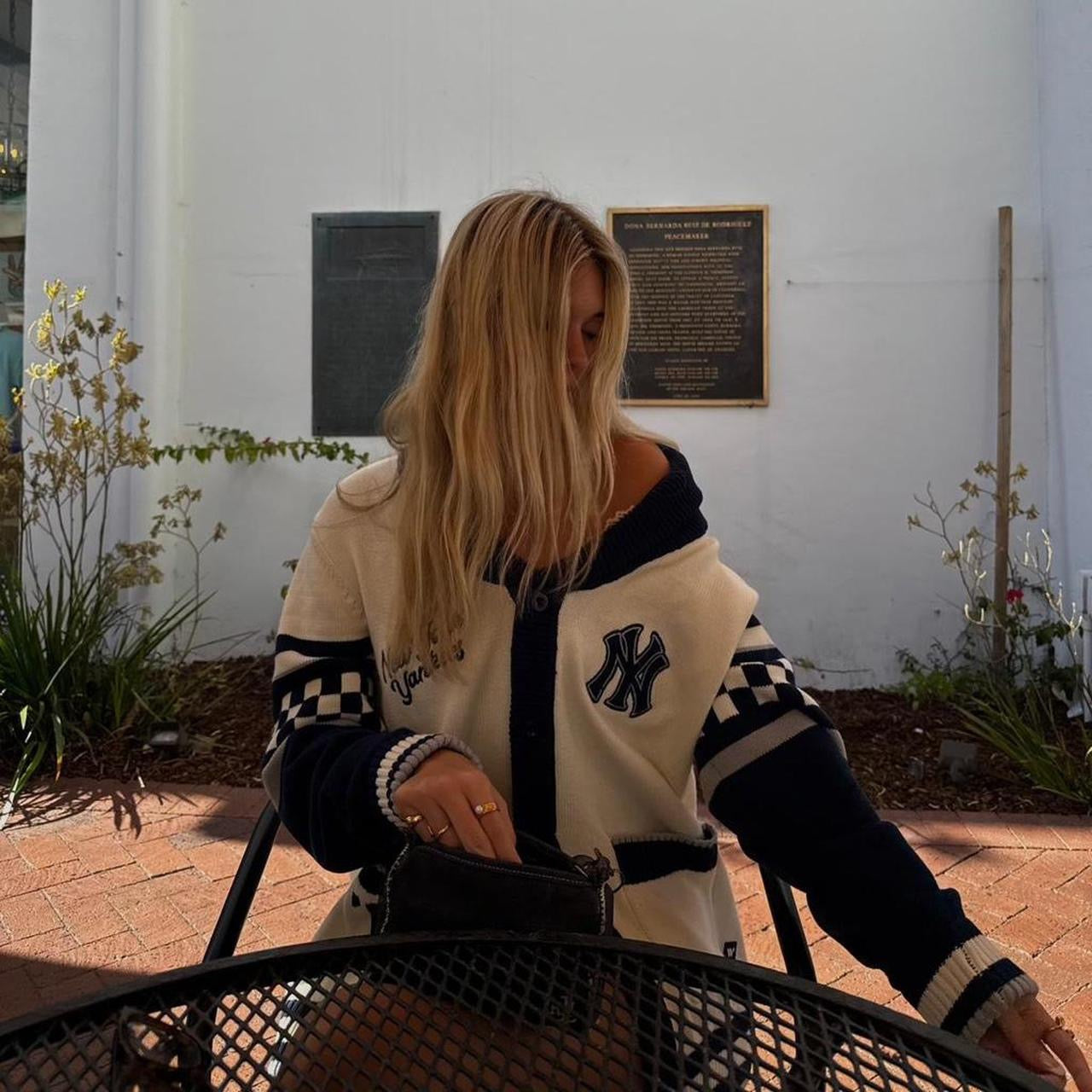 Vintage Yankees knitted cardigan