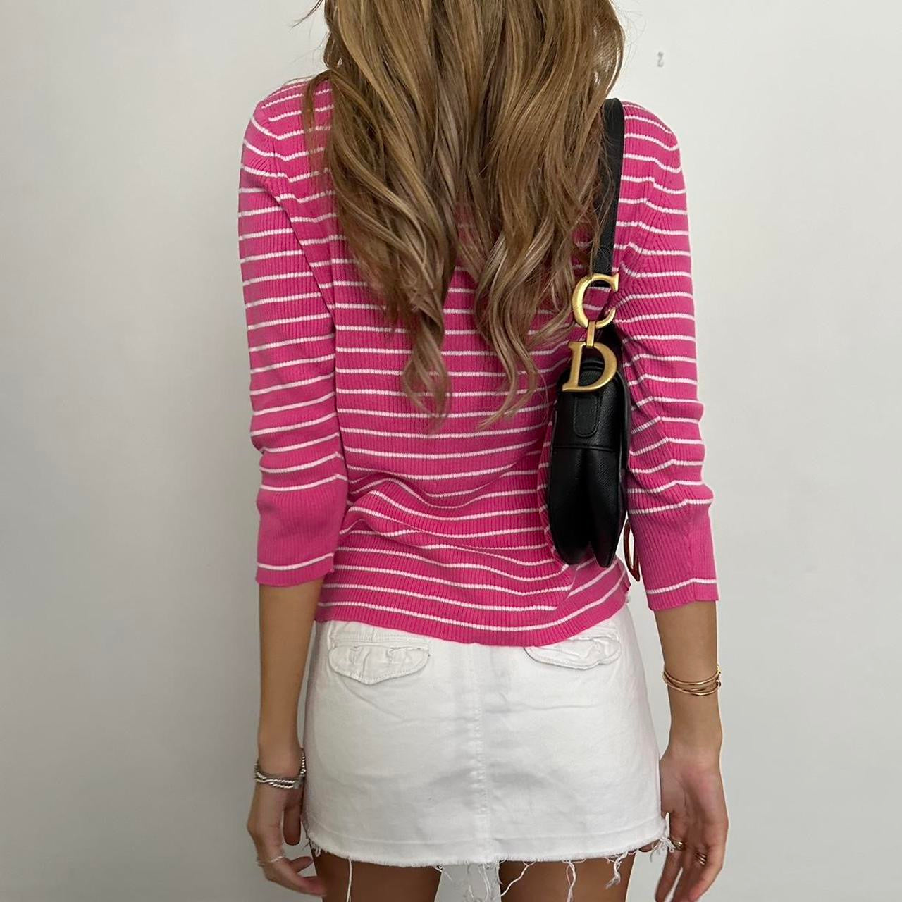 Vintage 90’s Ralph Lauren pink striped top